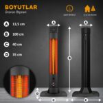 Mirkraft Solaris 2000 W Karbon Elektrikli Isıtıcı –gösterge - Uzaktan Kumandalı - Görsel 4