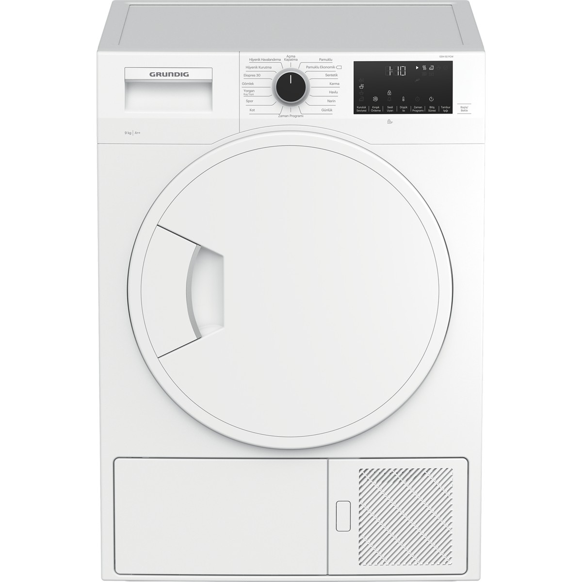 Grundig GDH 92 PCW 9 kg A++ Çamaşır Kurutma Makinesi