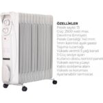 Süsler 13 Dilim Yağlı Radyatör SR-5713 - Görsel 2