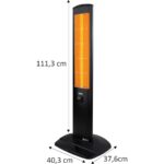 UFO Micatronic Serisi Kule Tipi 2400 W Infrared Isıtıcı – Metal Gövdeli, Kapalı ve Açık Alan Kullanımına Uygun, 111,3×37,6×40,3 cm - Görsel 3