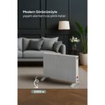 Kumtel Beyaz Konvektör Isıtıcı 2000W HC-2930 - Görsel 5