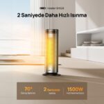 Dreo Solaris 628 Akıllı Elektrikli Isıtıcı – Hızlı Isıtma, Sessiz Çalışma, Enerji Tasarruflu Isı Kontrolü - Görsel 2