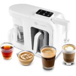 Karaca Hatır Plus Barista 6 In 1 Latte Cappuccino ve Közde Türk Kahve Makinesi Matte White - Görsel 2